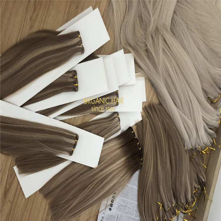 Customized best hand tied wefts from our USA client A189